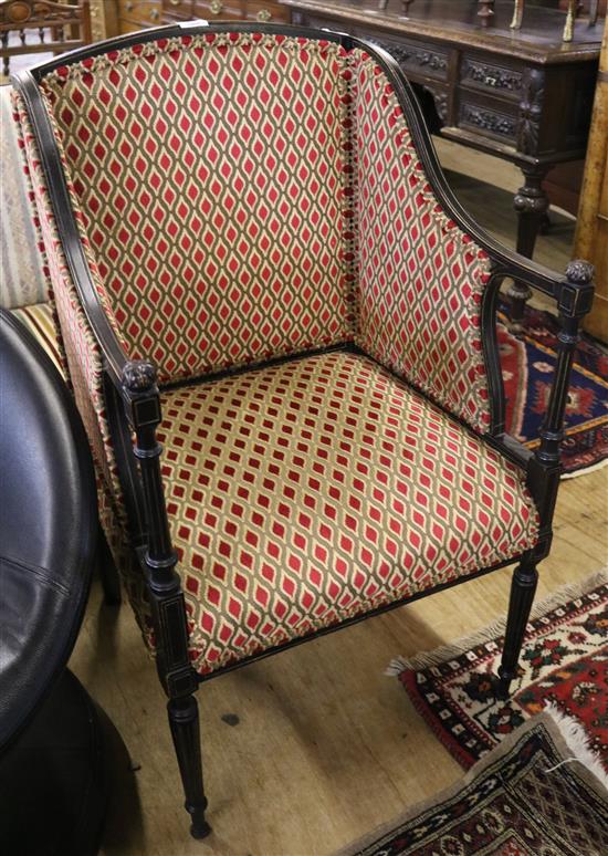 Upholstered armchair